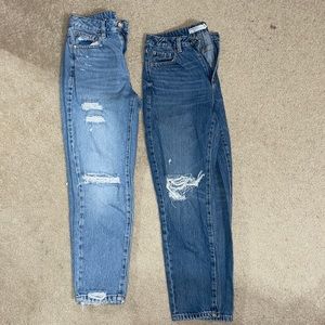 2 pair Garage mom jeans size 3